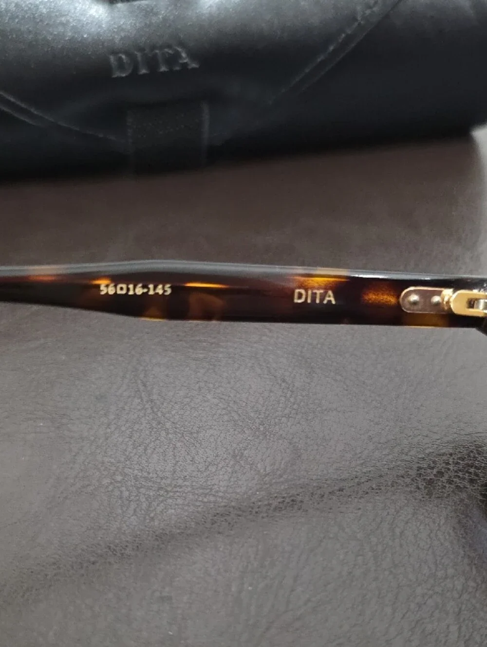 DITA Tortoiseshell Frame Sunglasses with Light Blue Lenses Men Or Women